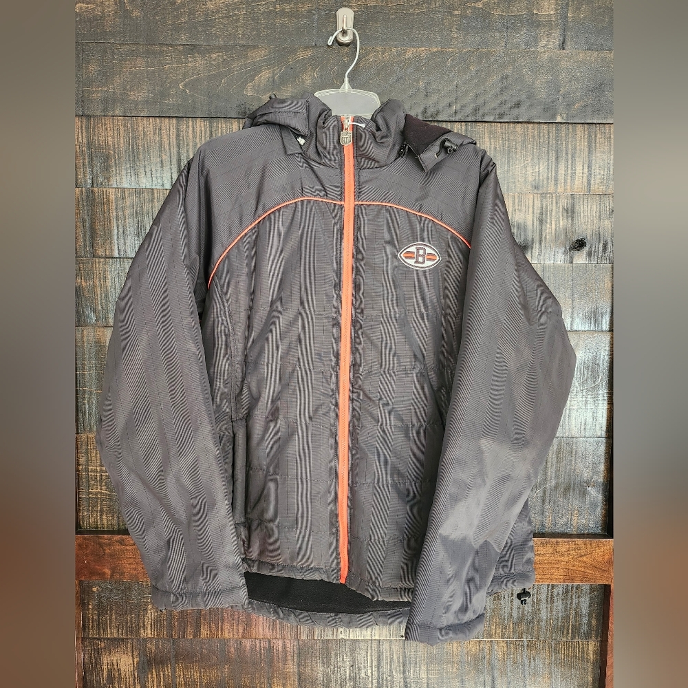 Fleece lined heavy Cleveland Browns full zip coat